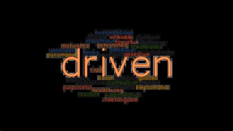 driven synonym|annat ord för driven.